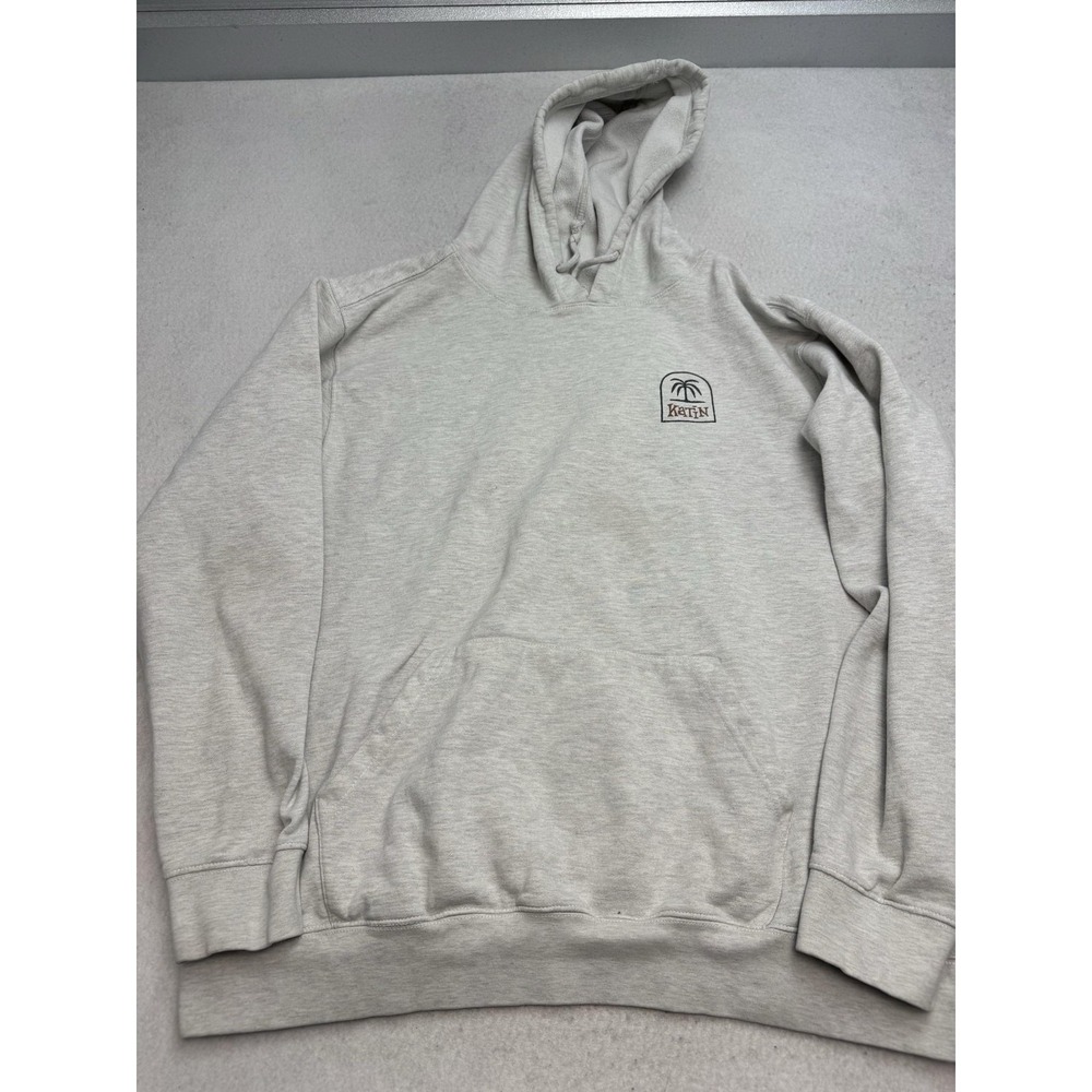 Katin Hoodie Mens 2XL Gray Fleece Pullover Calif 1954 Palm Back Graphic